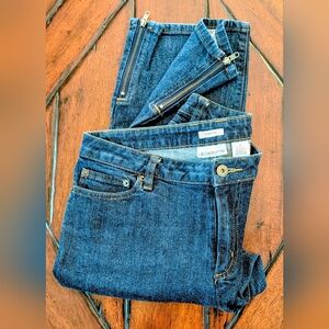 Liz Claiborne Women's Dark Blue Ankle Jeans